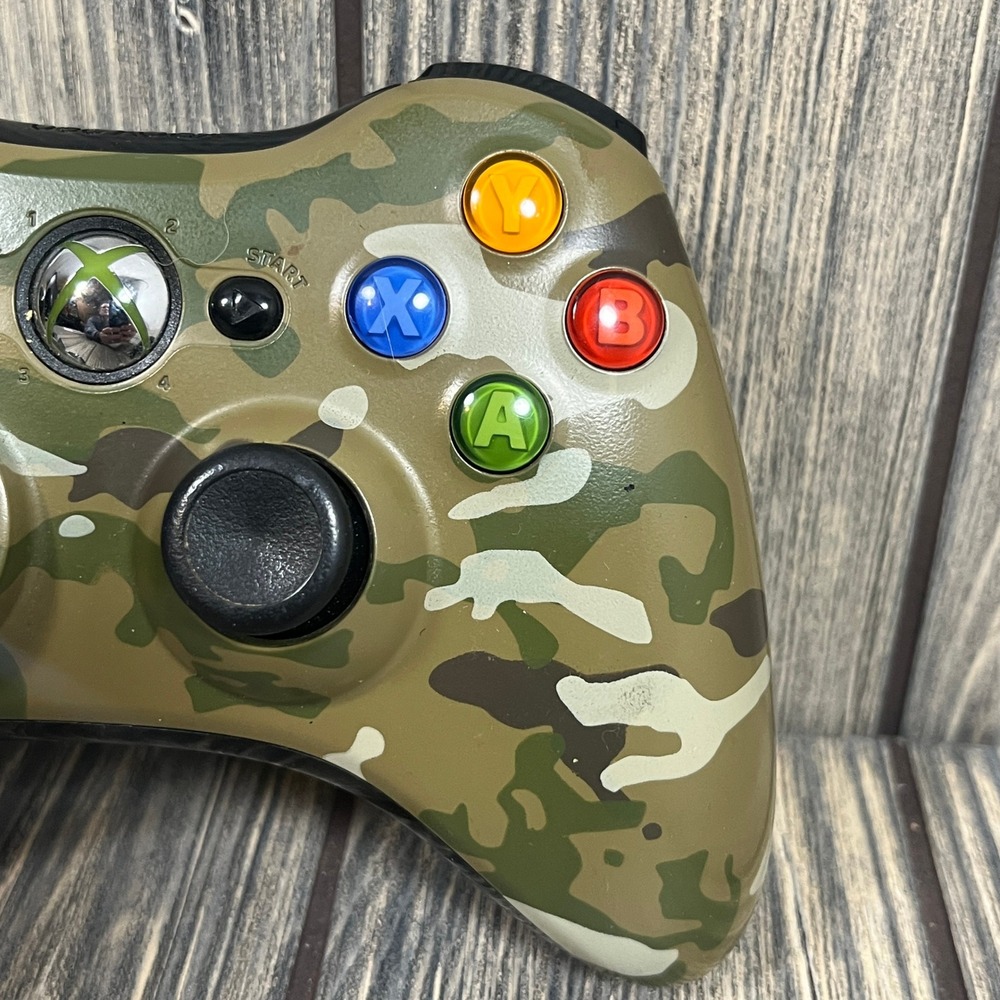 Microsoft Xbox 360 Wireless Controller Camouflage Special Edition Gaming 1403 - Picture 4 of 9
